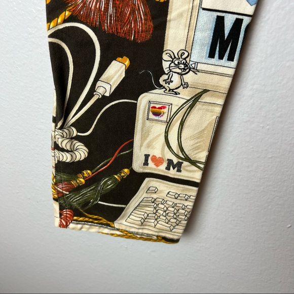 MOSCHINO Vintage 1995 “MoschiNET” Apple Computer High Waist Skinny Jeans size 28 - Picture 5 of 15